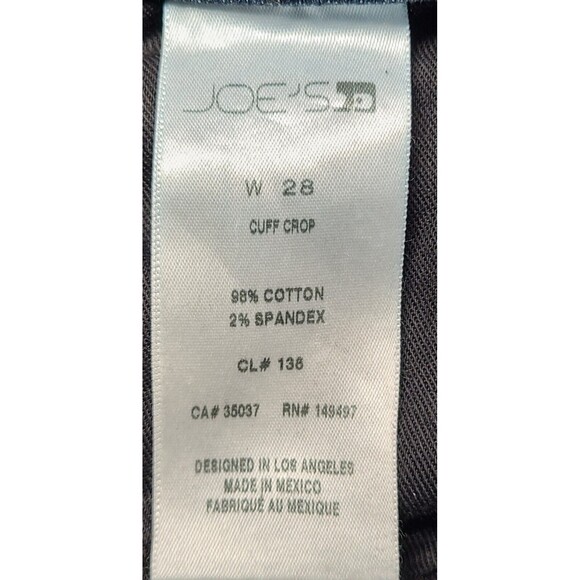 Joe's Jeans Women’s Size 28 Straight Cuff Crop Brussels Mid Rise Distressed Jean - Picture 9 of 10
